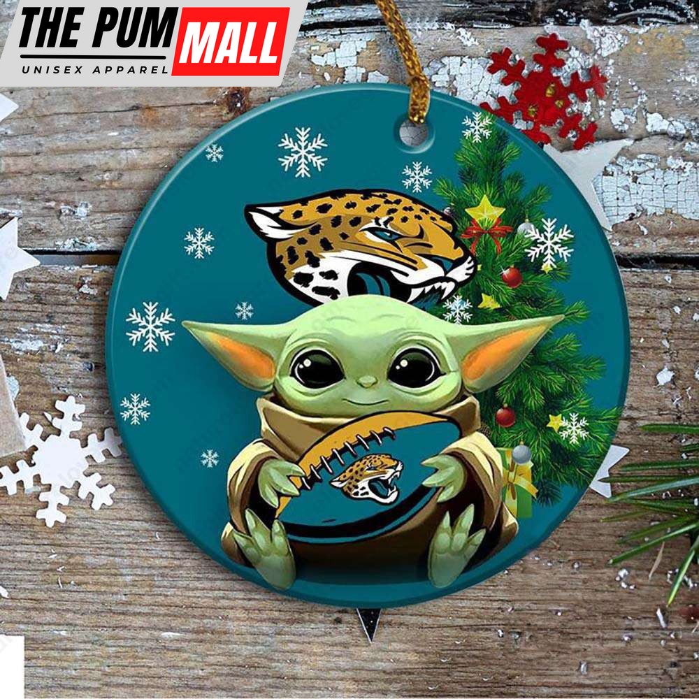Jacksonville Jaguars Baby Yoda Ornament Christmas Tree Decorations NFL Gifts Limited Edition