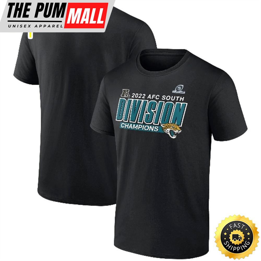 Jacksonville Jaguars Branded 2025 AFC South Division Champions Divide & Conquer Black T-shirt
