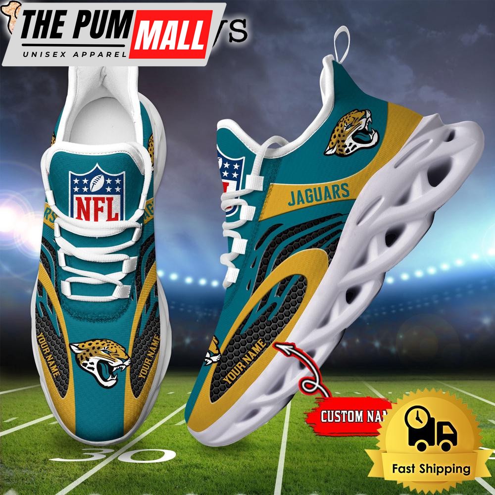 Jacksonville Jaguars Custom Max Soul Shoes