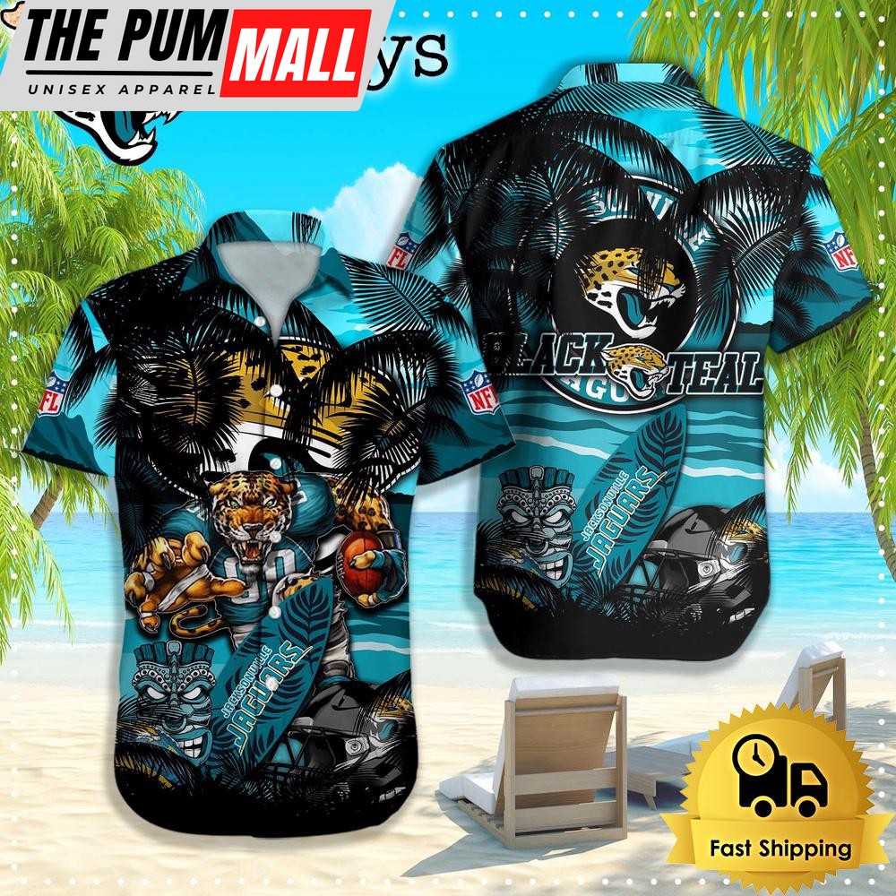 Jacksonville Jaguars Hawaiian Shirt, NFL Aloha Shirt For Football Fans
