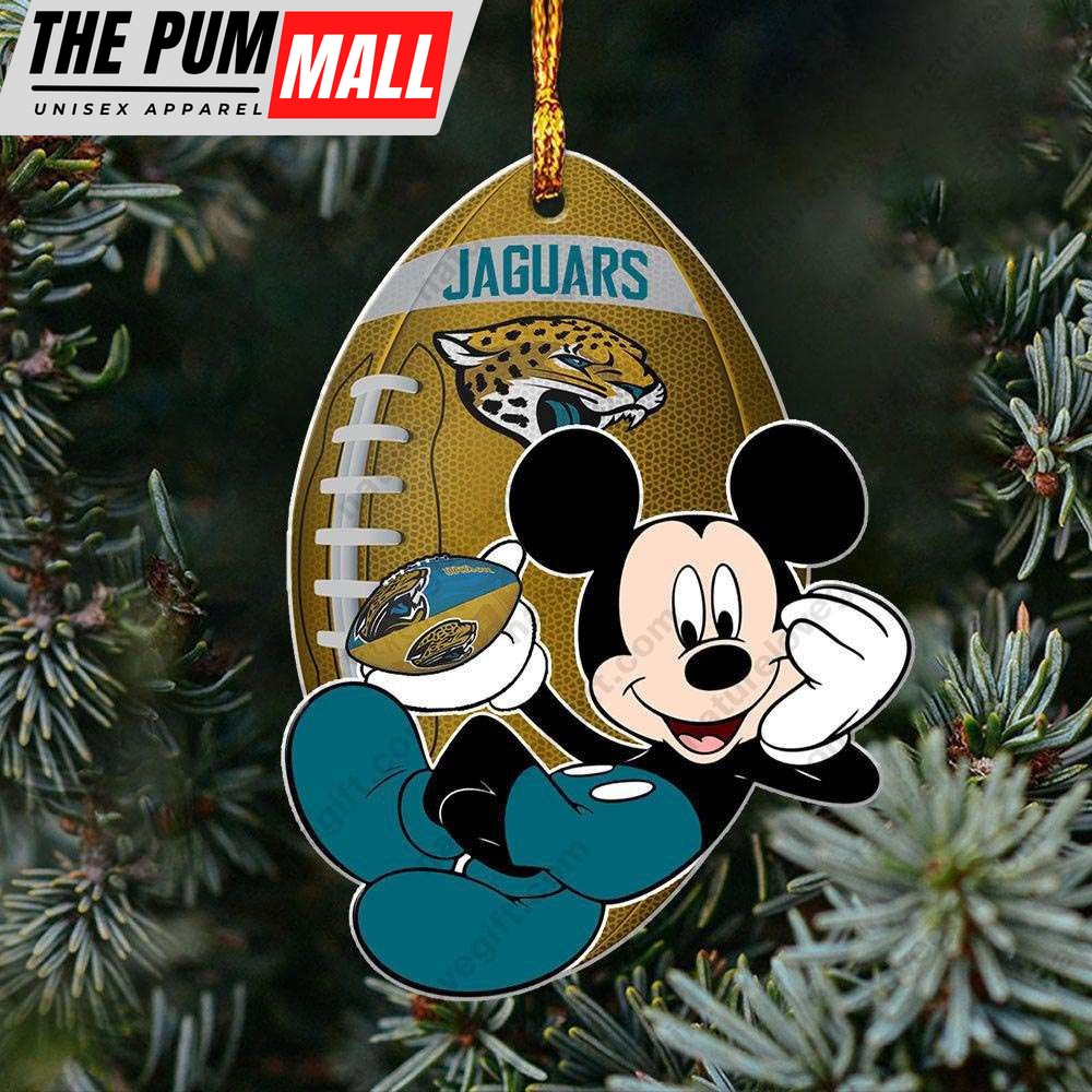 Jacksonville Jaguars Mickey Mouse Ornament Disney Christmas Decorations Limited Edition