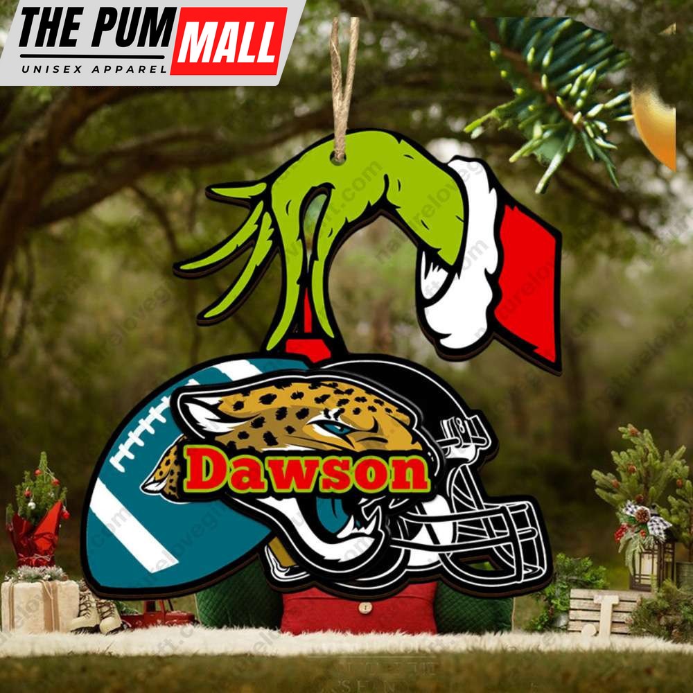 Jacksonville Jaguars NFL Custom Grinch Christmas Ornament Xmas Tree Decorations Limited Edition