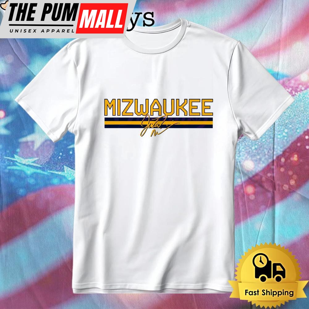 Jacob Misiorowski Milwaukee Brewers Baseball Signature T-Shirt
