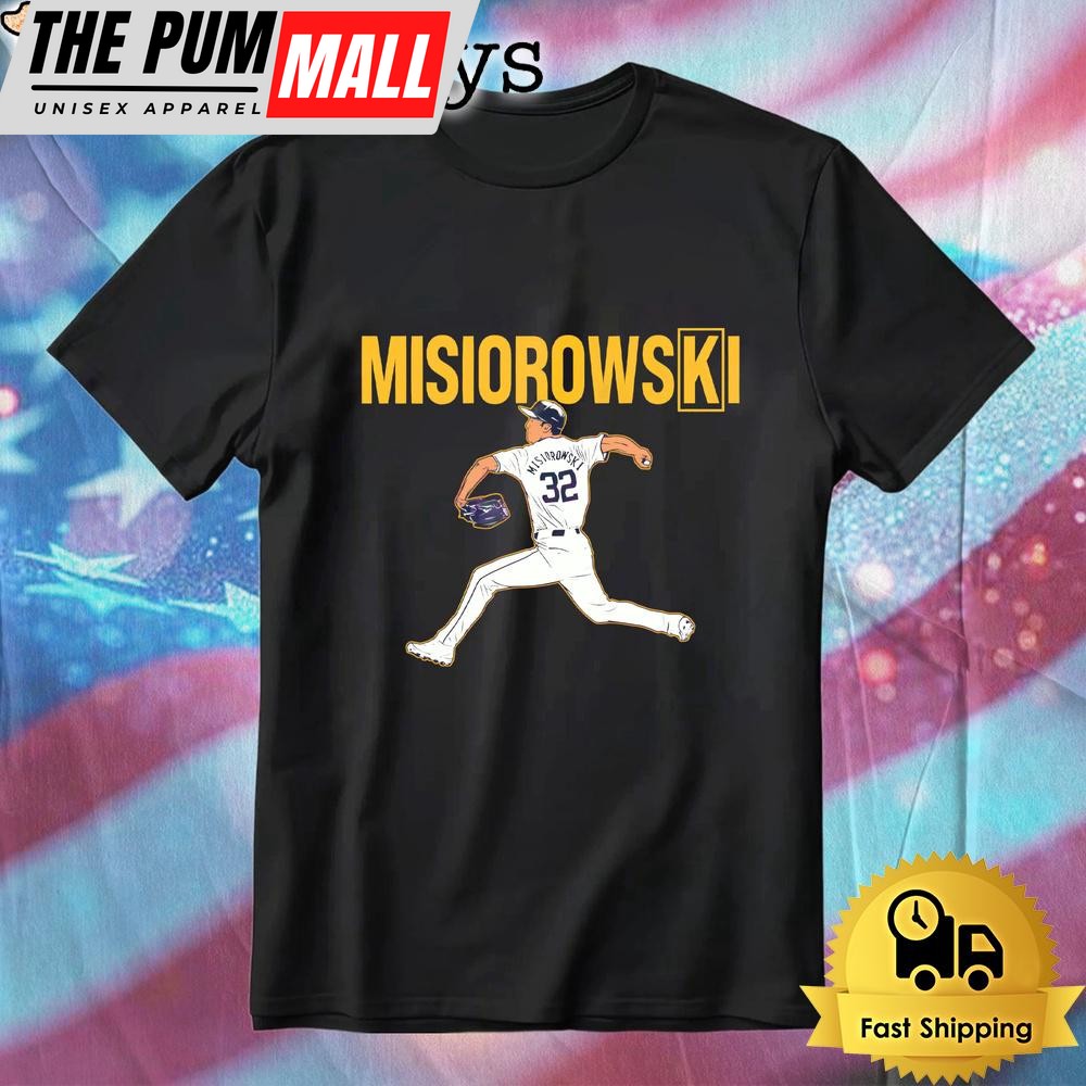 Jacob Misiorowski Strikeout King Brewers Pitcher Baseball T-Shirt