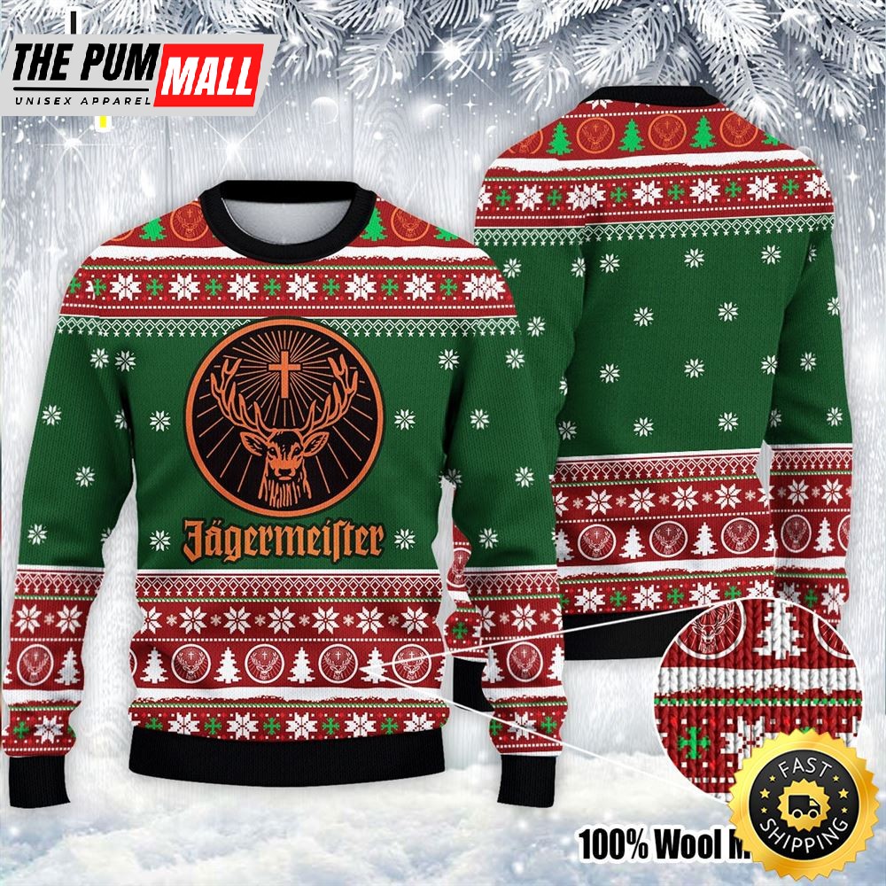 Jagermeister Christmas Ugly Sweater