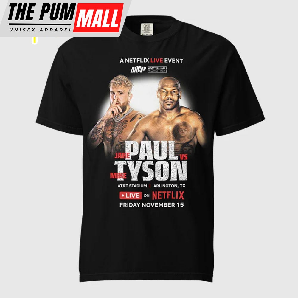 Jake Paul Vs. Mike Tyson Live Event T-Shirt