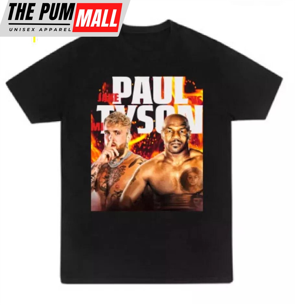 Jake Paul Vs Mike Tyson T Shirt New 2024 Boxing T-Shirt
