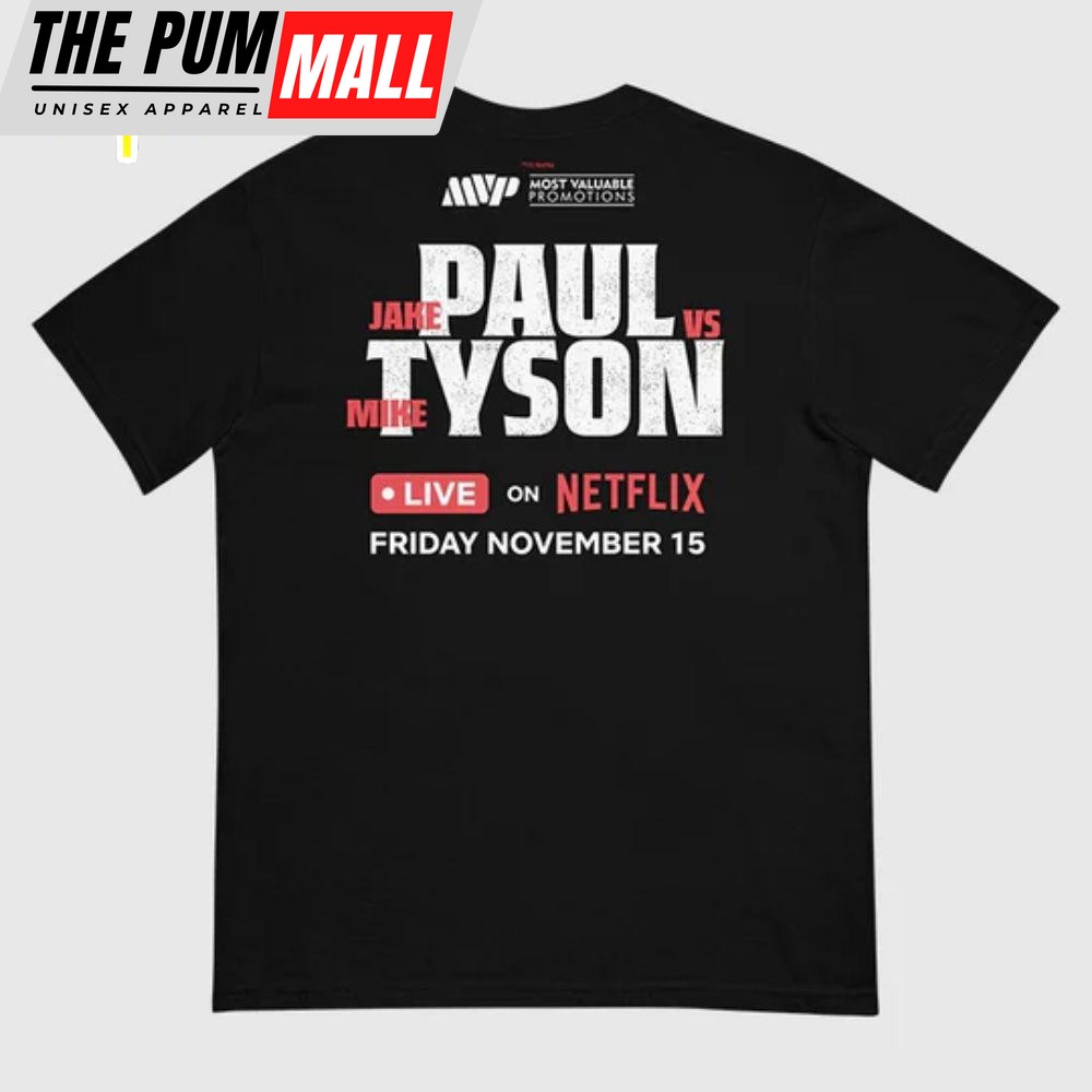 Jake Paul Vs. Mike Tyson Team Paul Comfort Colors T-Shirt 1
