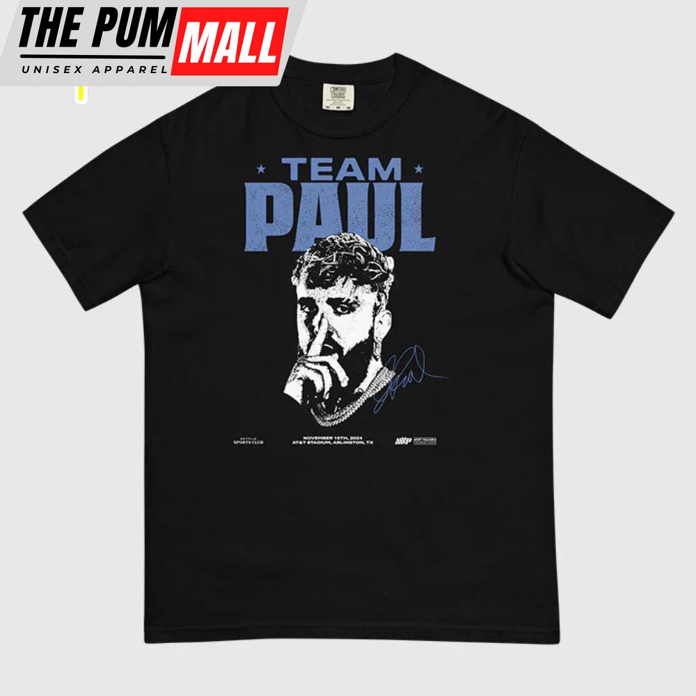 Jake Paul Vs. Mike Tyson Team Paul Comfort Colors T-Shirt