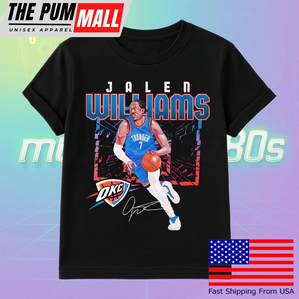 Jalen Williams Oklahoma City Thunder Shattered T Shirt