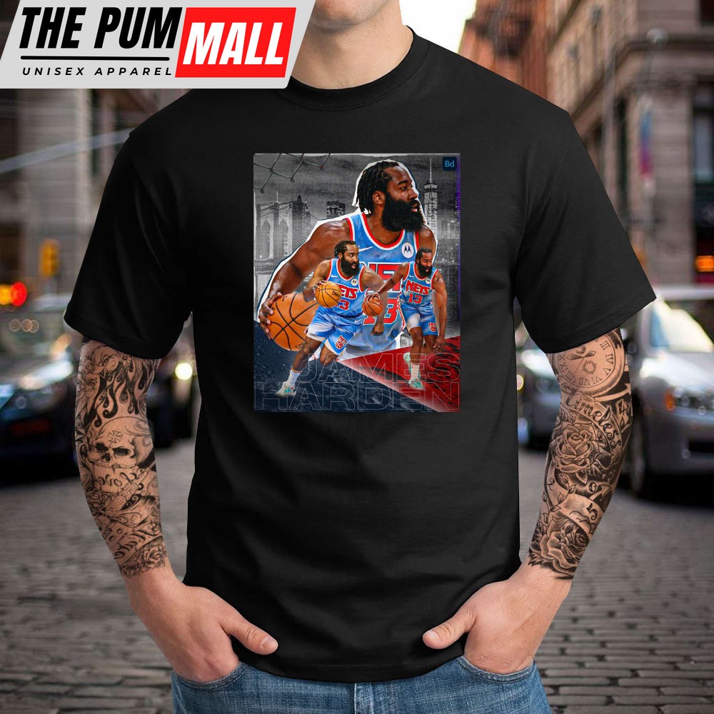 James Harden Nets 13 NBA history T-shirt