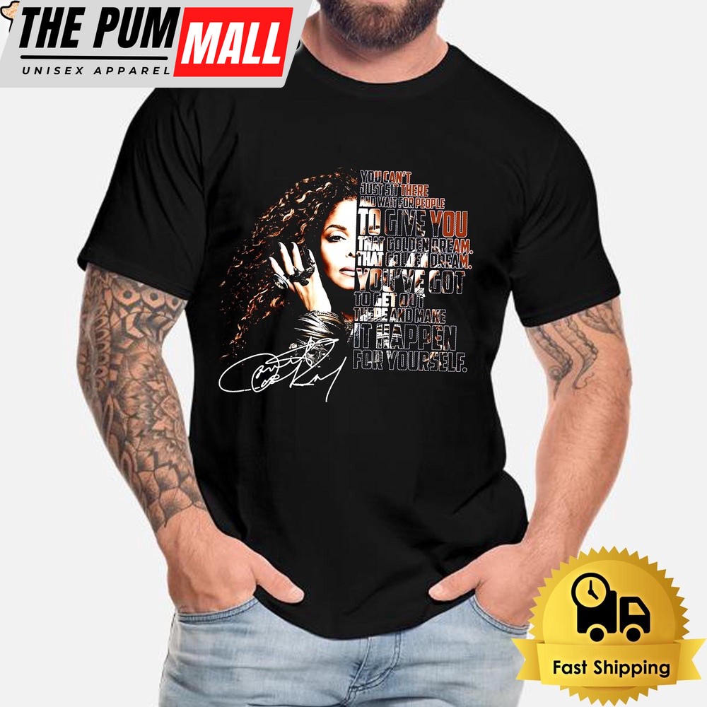 Janet Jackson That Golden Dream Signature Unisex T-Shirt