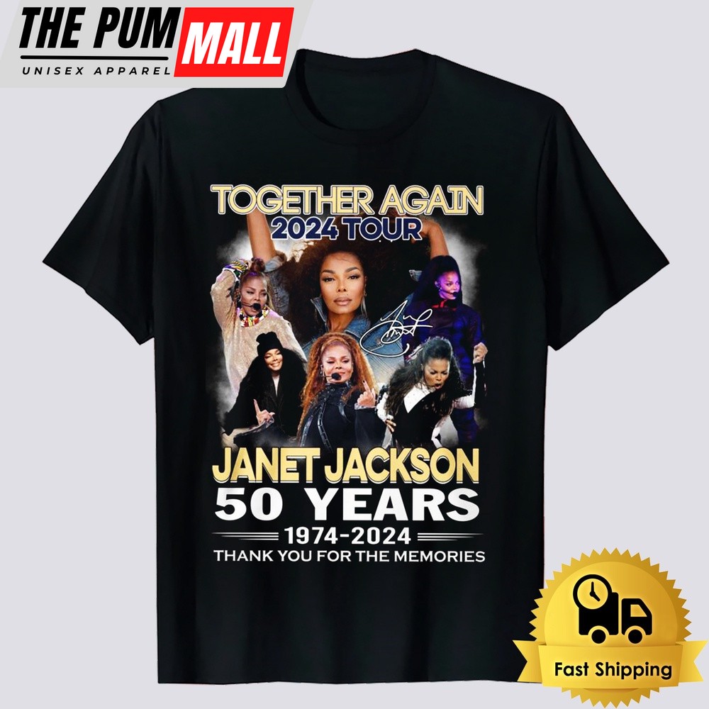 Janet Jackson Together Again 2024 Tour T-Shirt