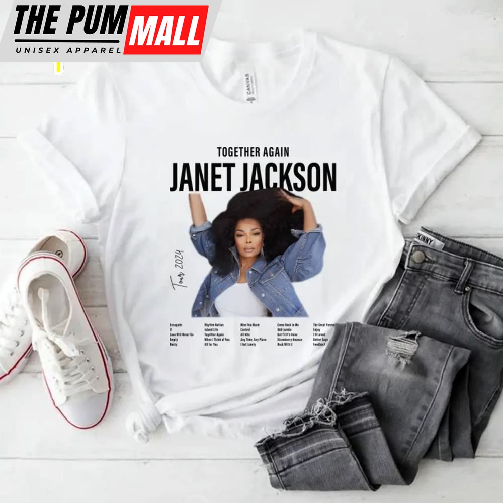 Janet Jackson Together Again Tour 2025 T-shirt