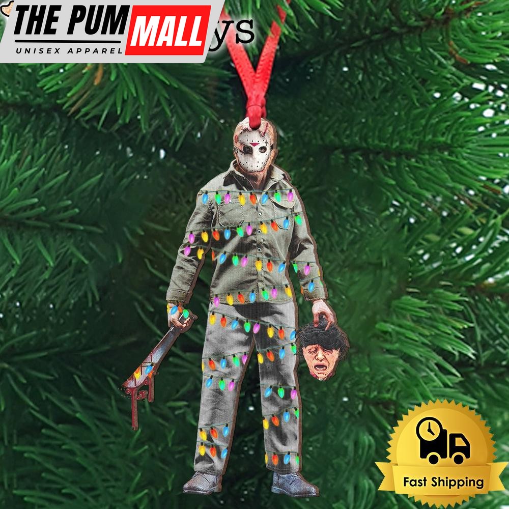 Jason Holding Head Wooden Ornamentt Limited Edition