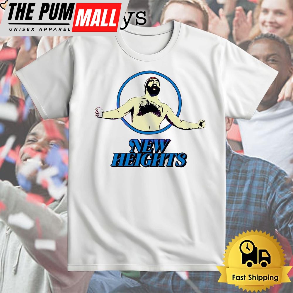 Jason Kelce Shirtless New Heights T Shirt