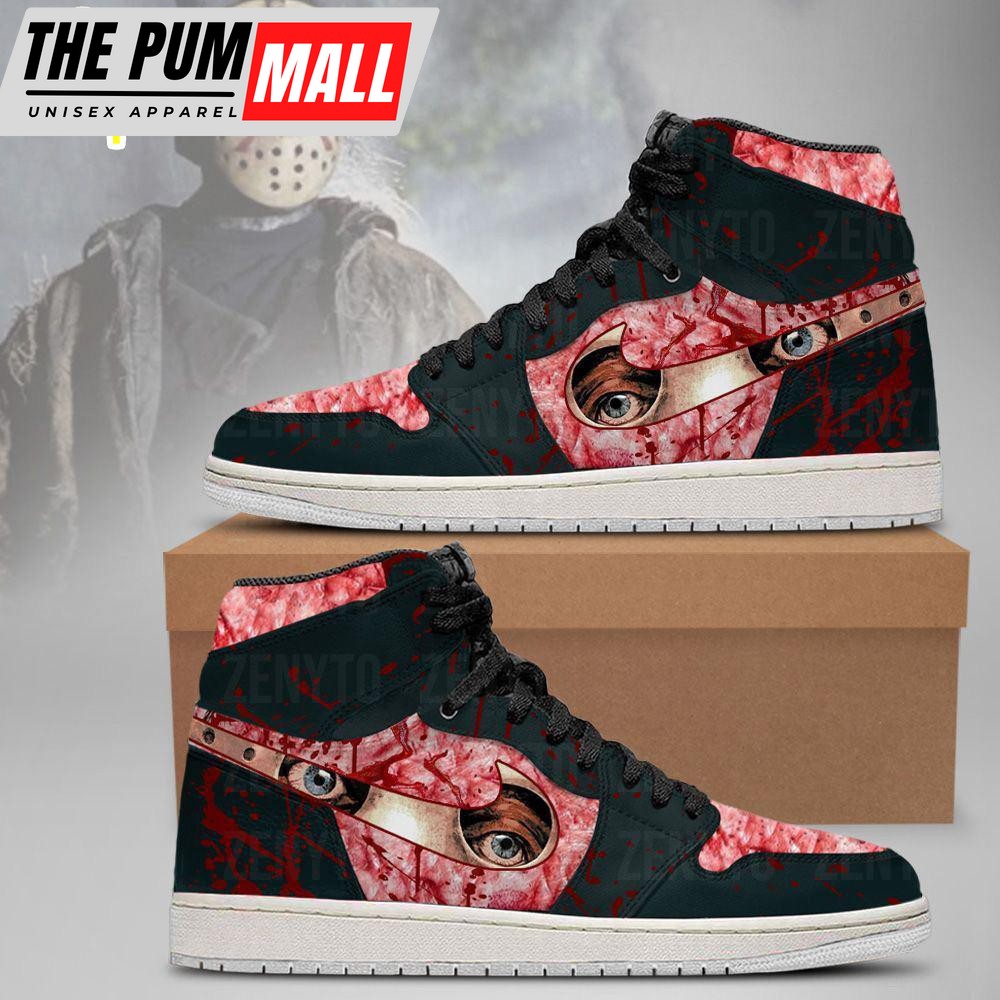Jason Voorhees Eyes Air Jd 1 Sneakers