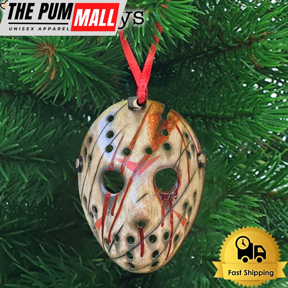 Jason Voorhees Mask Wooden Ornament 07 Limited Edition
