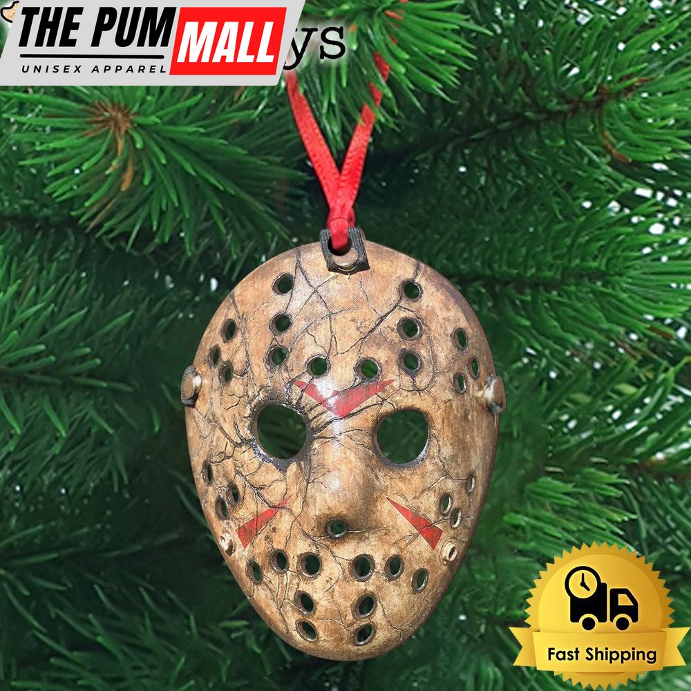 Jason Voorhees Old Mask Wooden Ornament Limited Edition
