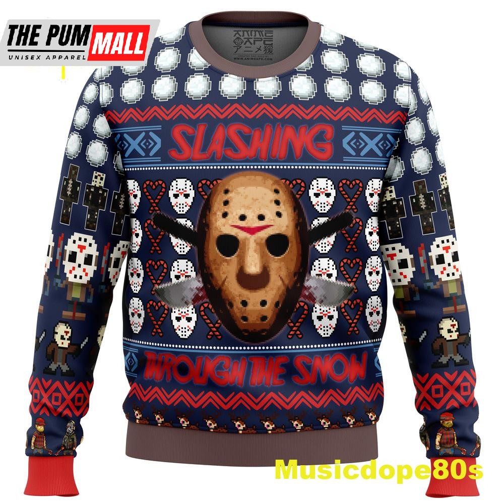 Jason Vorhees Friday the 3th Ugly Christmas Sweater