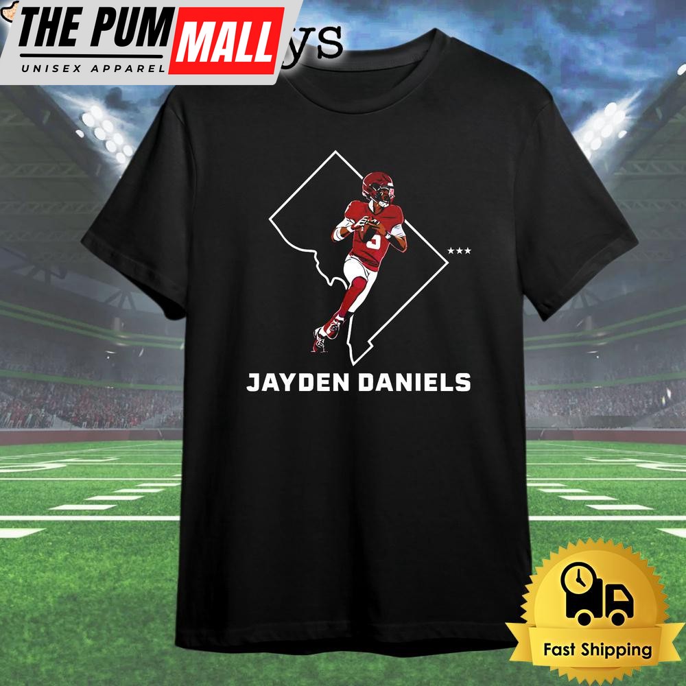 Jayden Daniels Washington Commanders State Star T Shirt