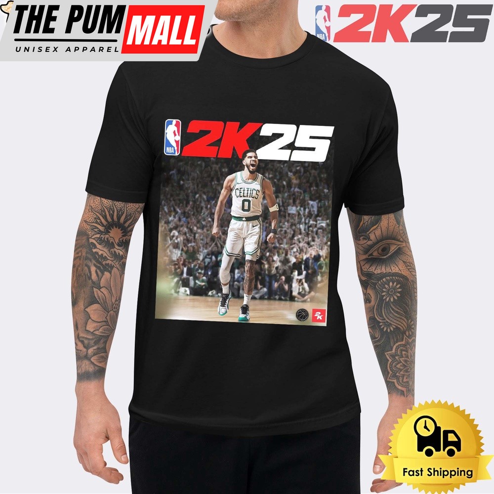 Jayson Tatum Of Boston Celtics Is NBA 2K25 Officially Cover Unisex T-Shirt