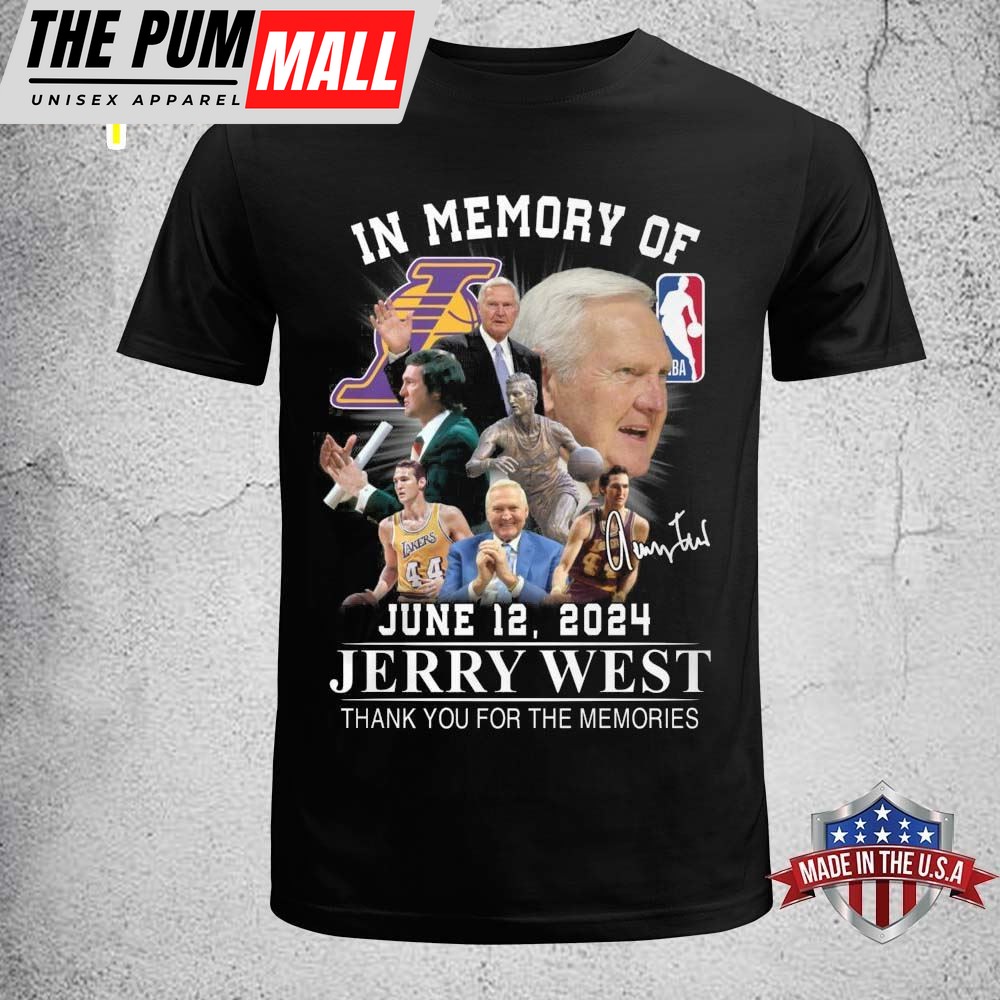 Jerry West 1938 – 2025 Thank You For The Memories Lakers Unisex Shirt