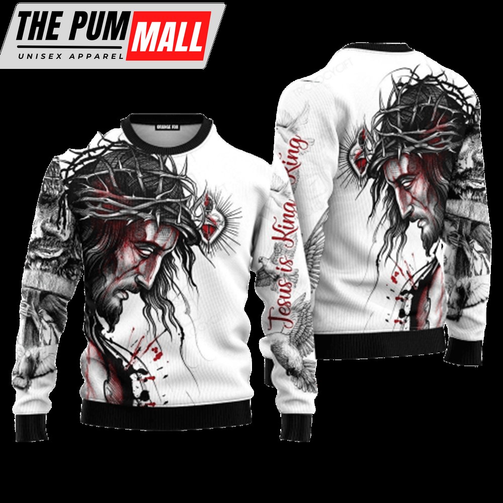 Jesus Catholic Ugly Christmas Sweater, Christmas Gift For Men & Women