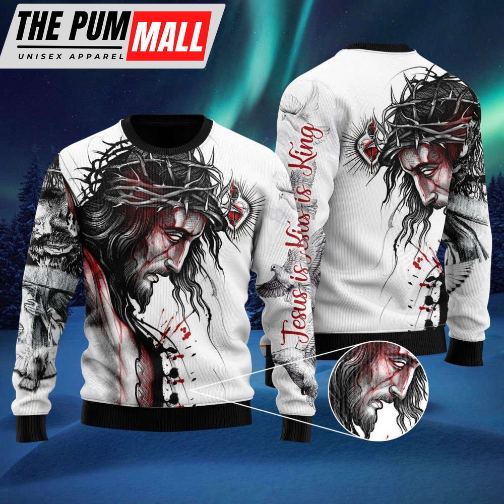 Jesus Catholic Ugly Christmas Sweater For Christmas Day