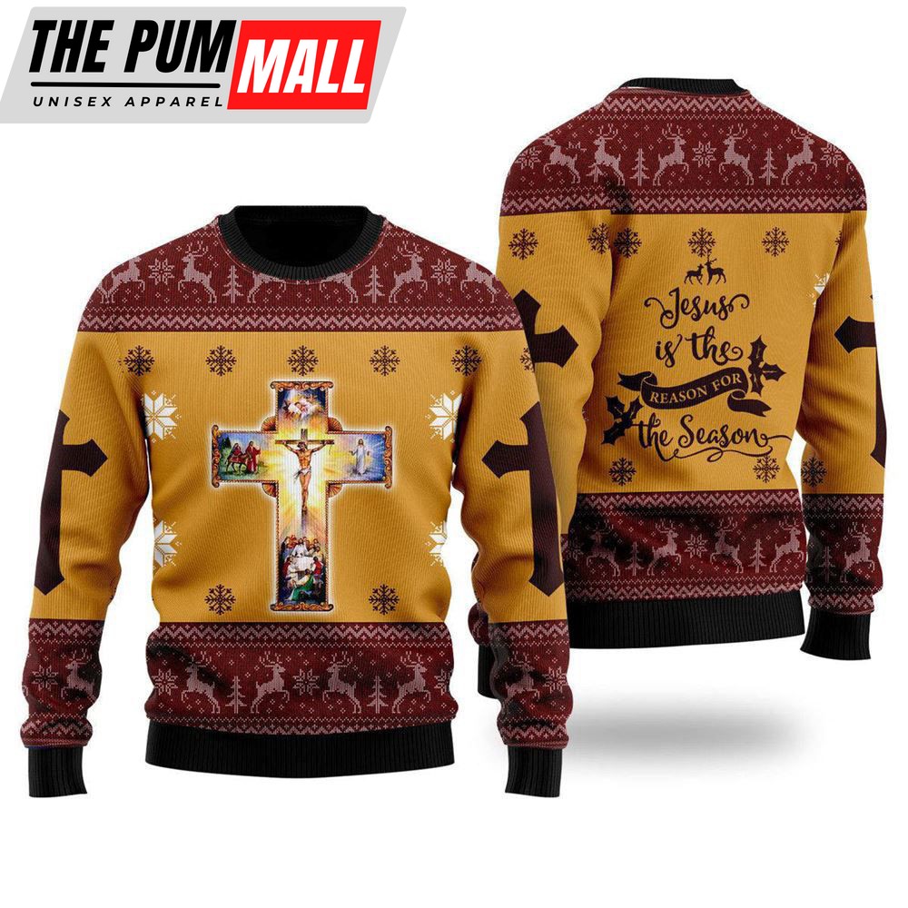Jesus Christmas Ugly Christmas Sweater, For Men & Women, Gifts For Christians