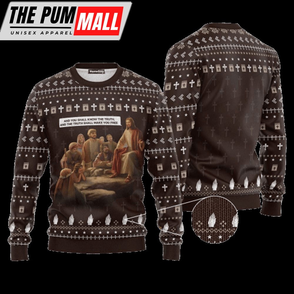 Jesus Christmas Ugly Sweater, Funny Xmas Sweaters, Christmas Gift For Men And Women