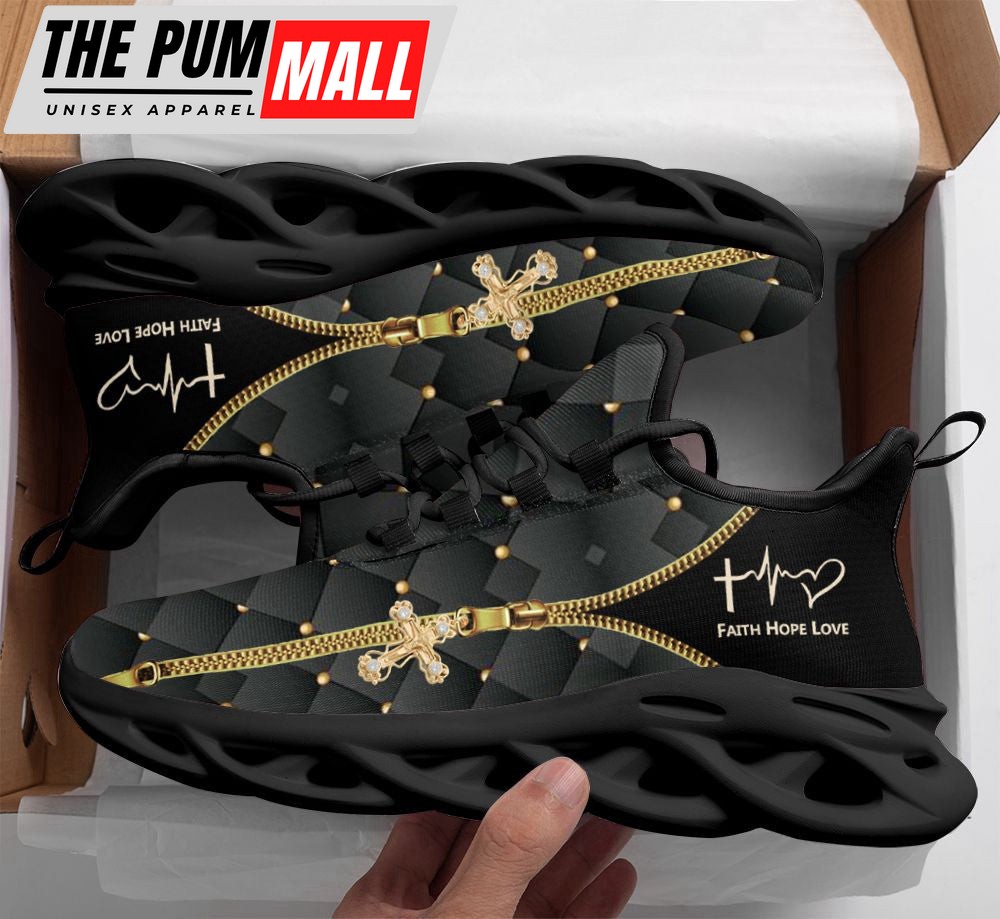 Jesus Faith Hope Love Running Sneakers Max Soul Shoes For Men And Women