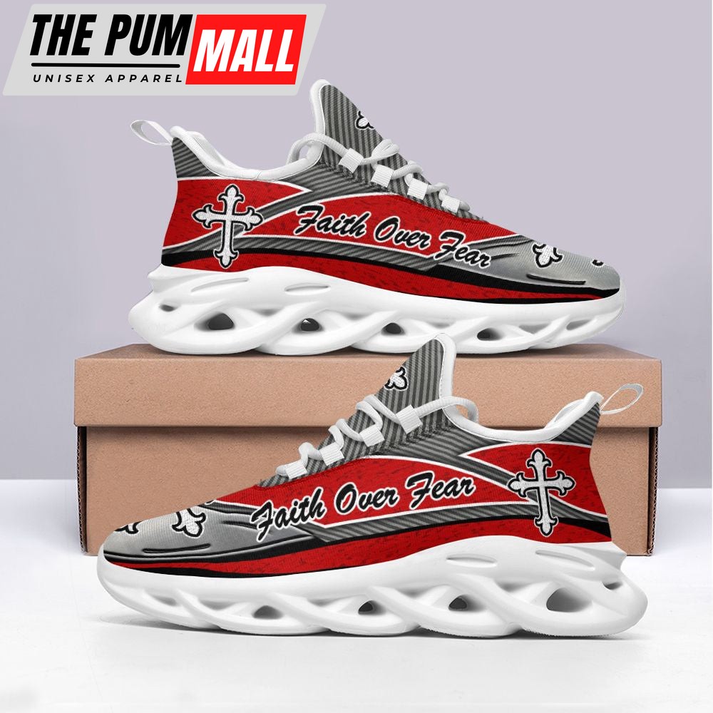 jesus-faith-over-fear-red-and-black-running-sneakers-max-soul-shoes-for-men-and-eonhehtr Jesus Faith Over Fear Red And Black Running Sneakers Max Soul Shoes For Men And Women