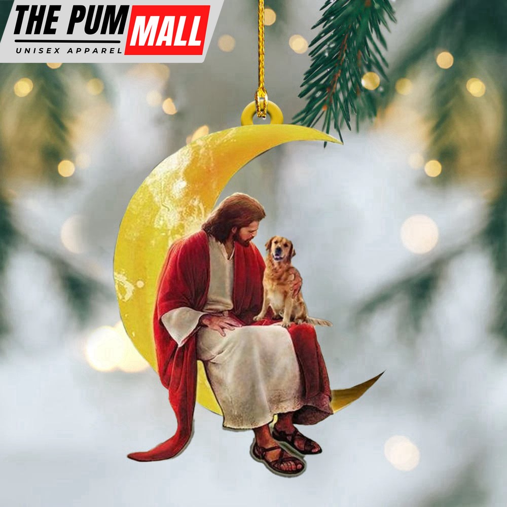 Jesus Golden Retriever Christmas Ornament Dog Owner Christmas Tree Ornaments 2023 Limited Edition