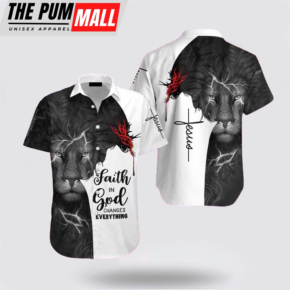 Jesus Hawaiian Shirt, Faith In God Hawaiin Shirt Hawaiian Shirt, Religion Hawaiian Shirt