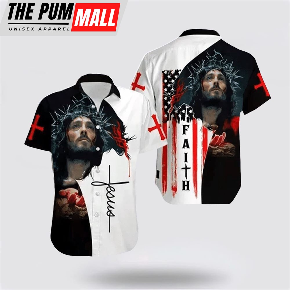 Jesus Hawaiian Shirt, Faith Jesus Hawaiian Shirt, Religion Hawaiian Shirt