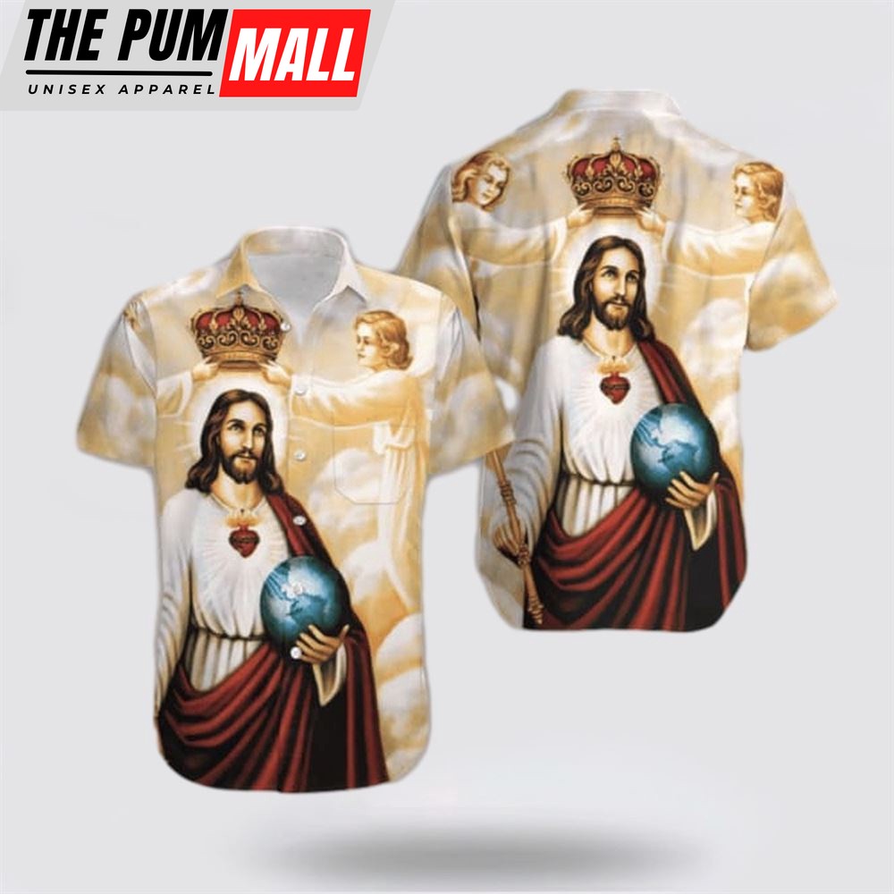 Jesus Hawaiian Shirt, Happy Easter Sunday Jesus He Is Risen Hallelujah Hawaiian Shirt, Religion Hawaiian Shirt