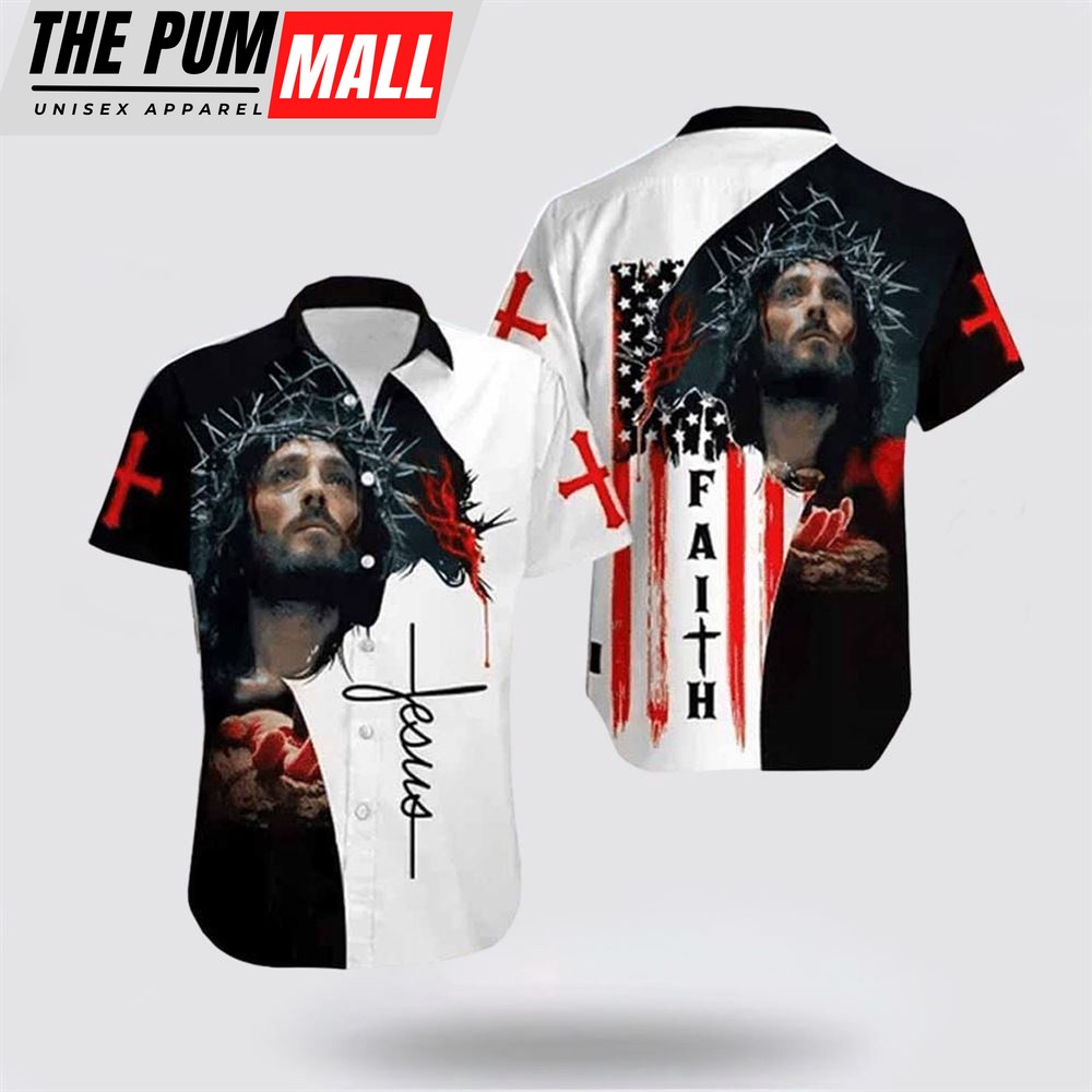 Jesus Hawaiian Shirt, Jesus Faith Hawaiin Shirt Hawaiian Shirt, Religion Hawaiian Shirt