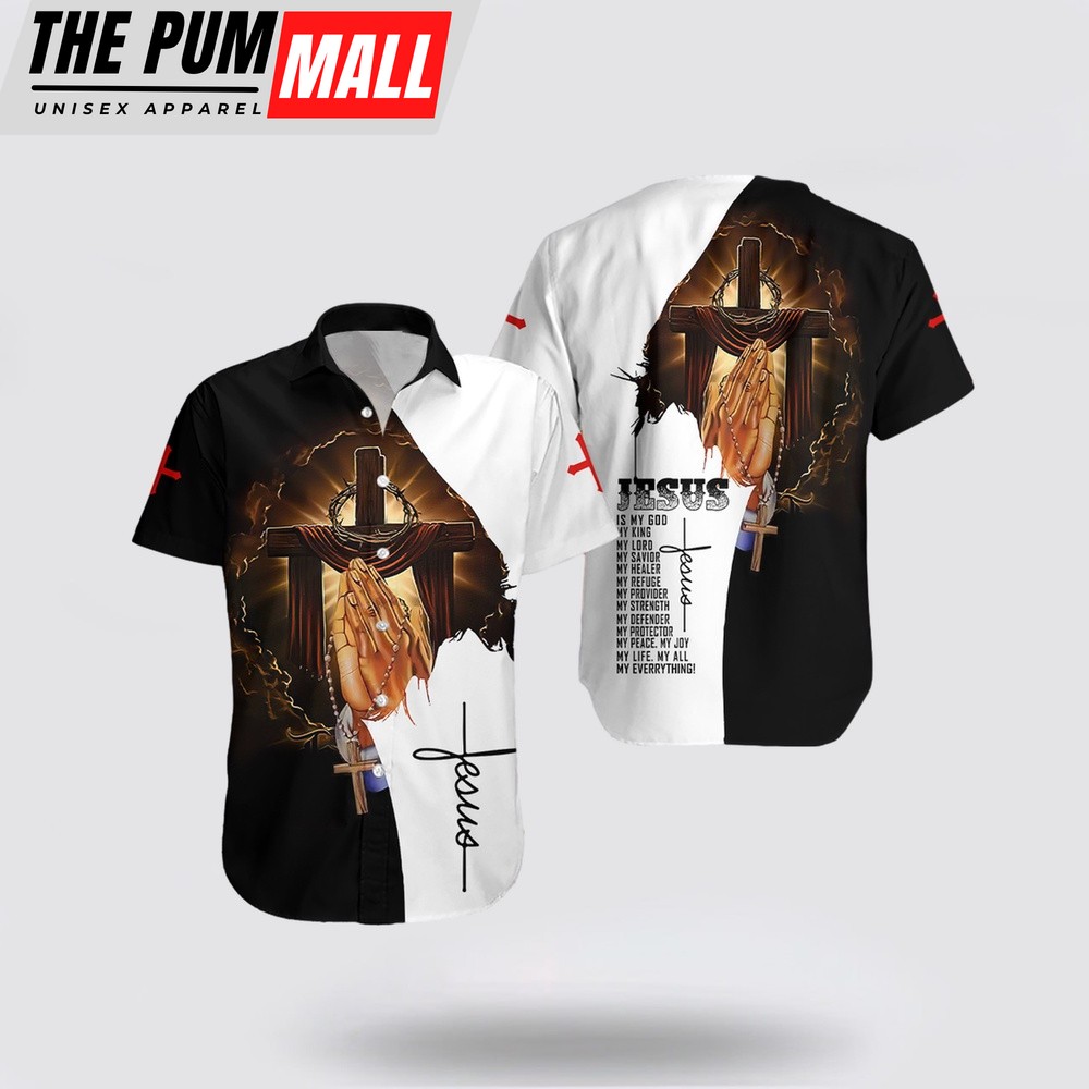Jesus Hawaiian Shirt, Jesus Is My God Hawaiian Shirt, Religion Hawaiian Shirt