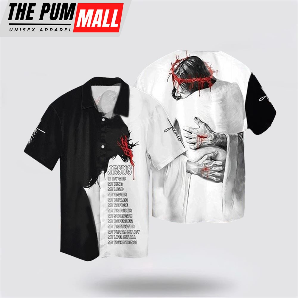 Jesus Hawaiian Shirt, Jesus My Everything Hawaiian Shirt, Religion Hawaiian Shirt