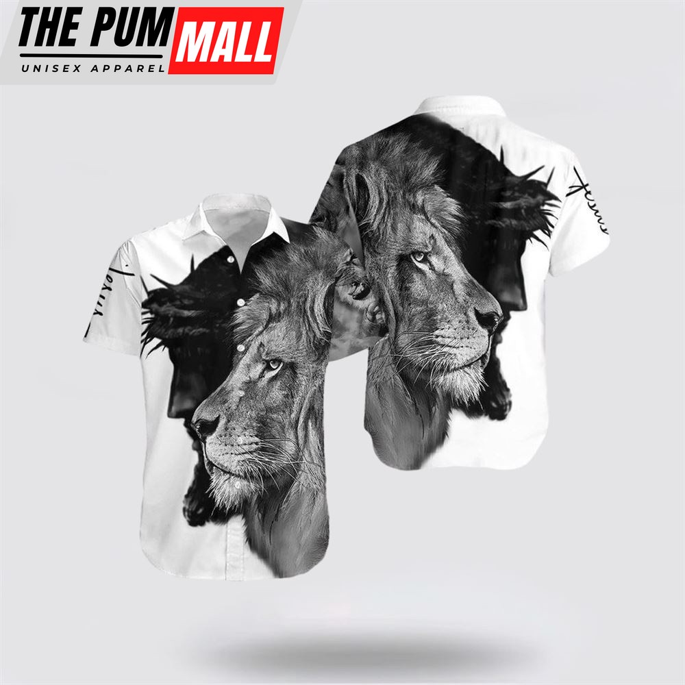 Jesus Hawaiian Shirt, Premium Jesus Hawaiian Shirt, Religion Hawaiian Shirt