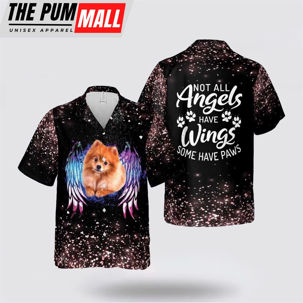 Jesus Hawaiian Shirt, Some Angels Have Paws Hawaiian Shirt, Religion Hawaiian Shirt