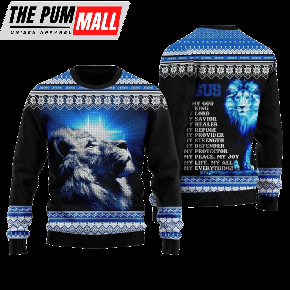 Jesus Is My Everything Ugly Christmas Sweater 3D Printed Best Gift For Xmas