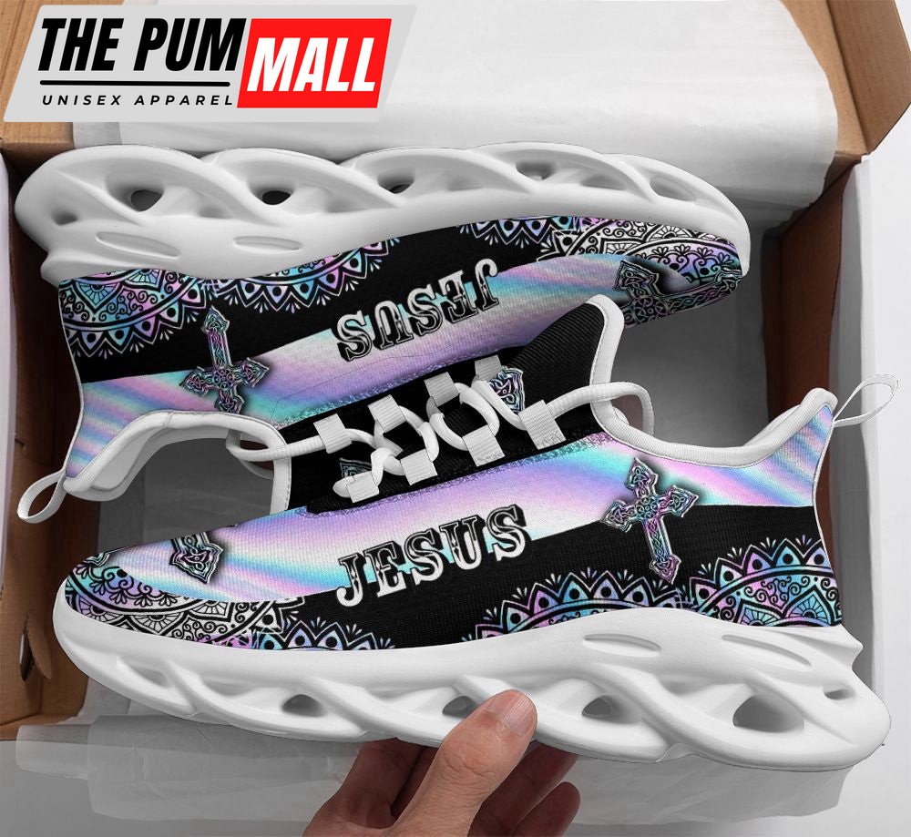 Jesus Mandala Running Sneakers Max Soul Shoes For Men And Women