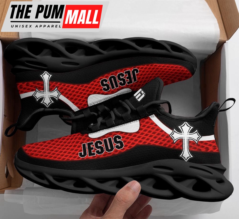 Jesus Red Running Sneakers Max Soul Shoes For Men And Women