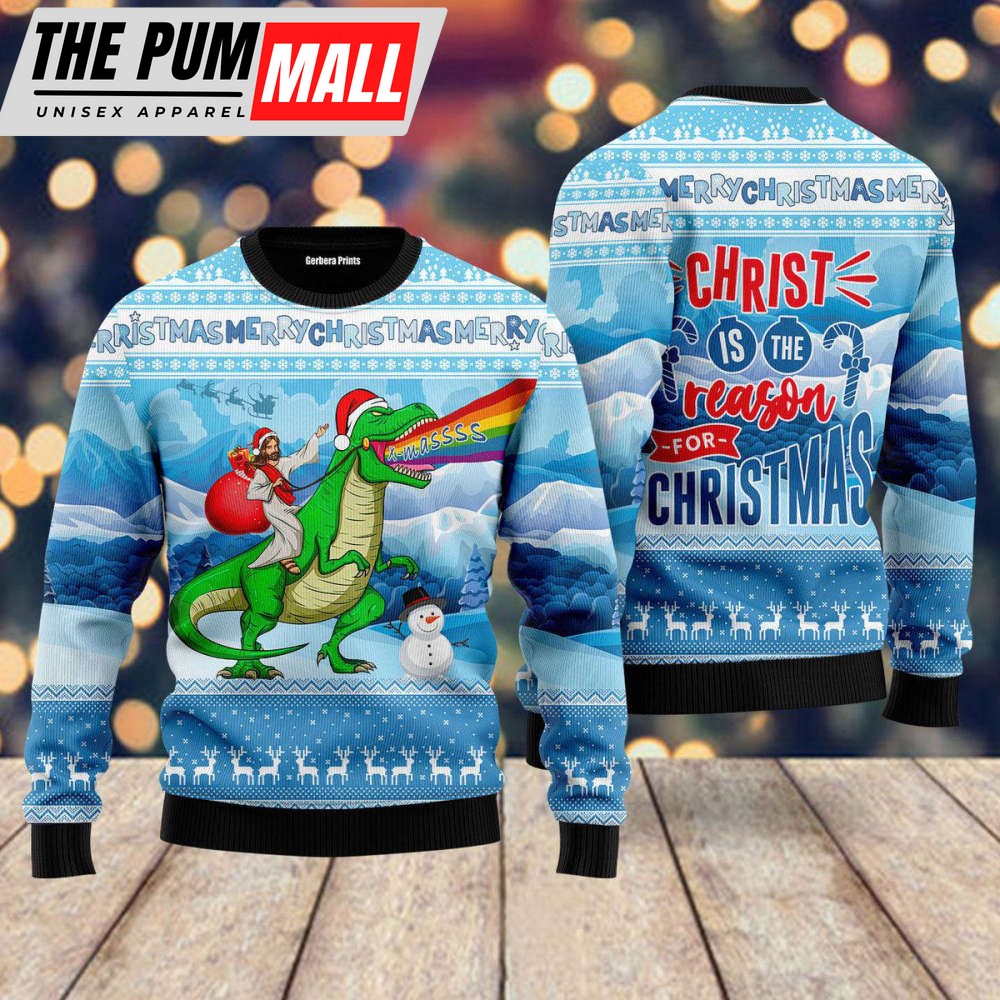 jesus-riding-a-dinosaur-jurassic-parkchristmas-jesus-ugly-christmas-sweater-1x6mqwhx Jesus Riding A Dinosaur Jurassic ParkChristmas Jesus Ugly Christmas Sweater