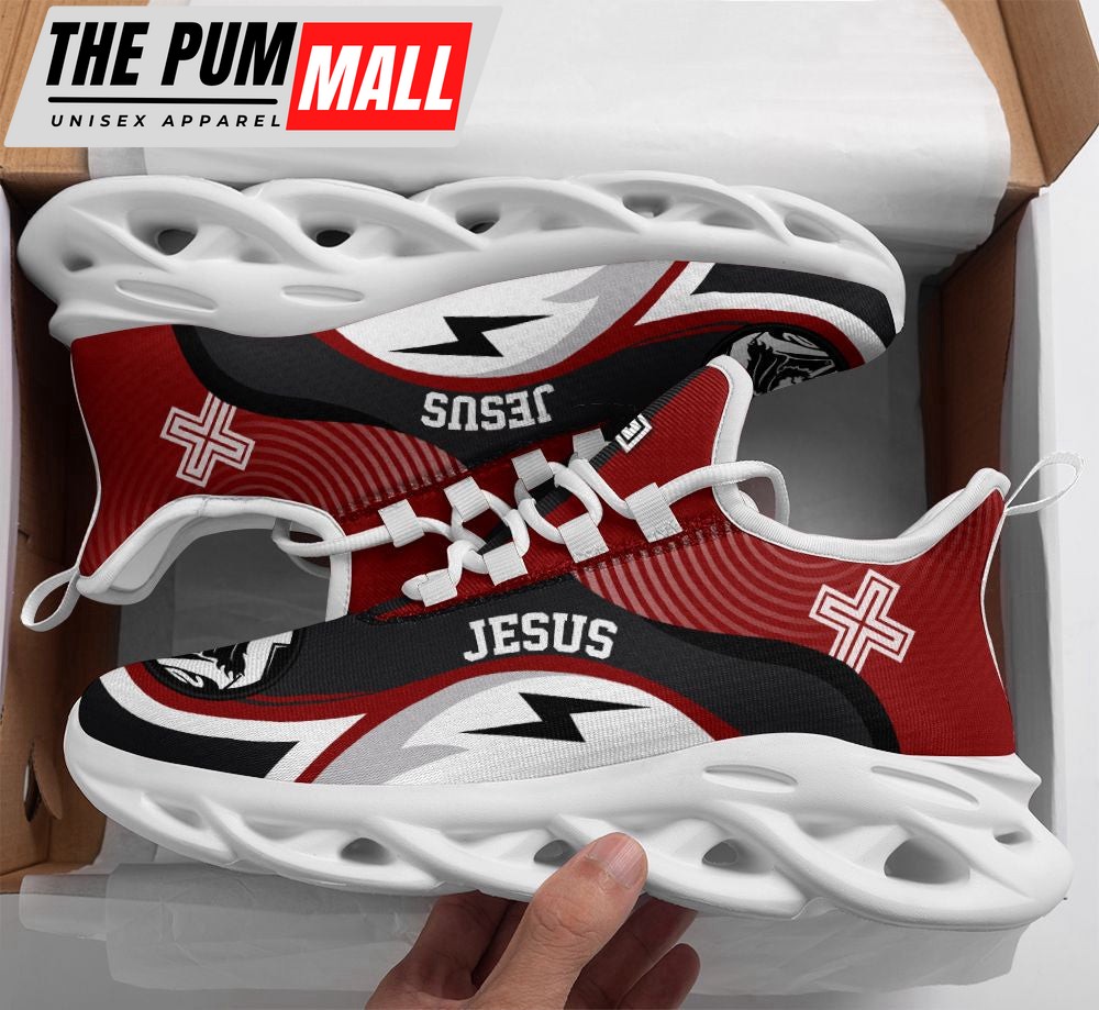 Jesus Running Red Sneakers Max Soul Shoes For Men And Women
