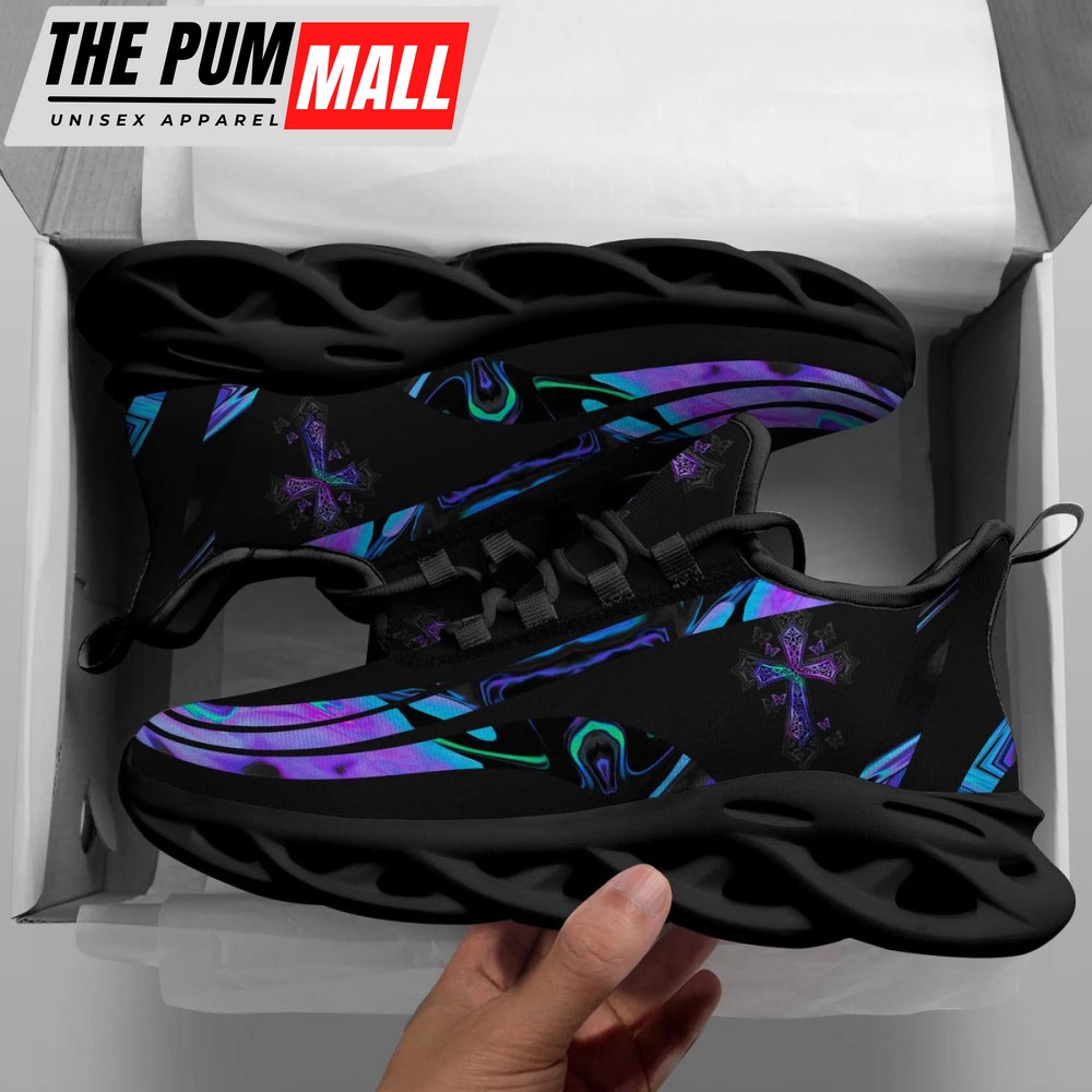 Jesus Running Sneakers Black Max Soul Shoes For Men And Women