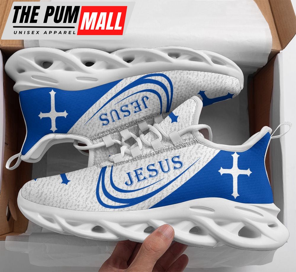 Jesus Running Sneakers Blue 1 Max Soul Shoes For Men And Women
