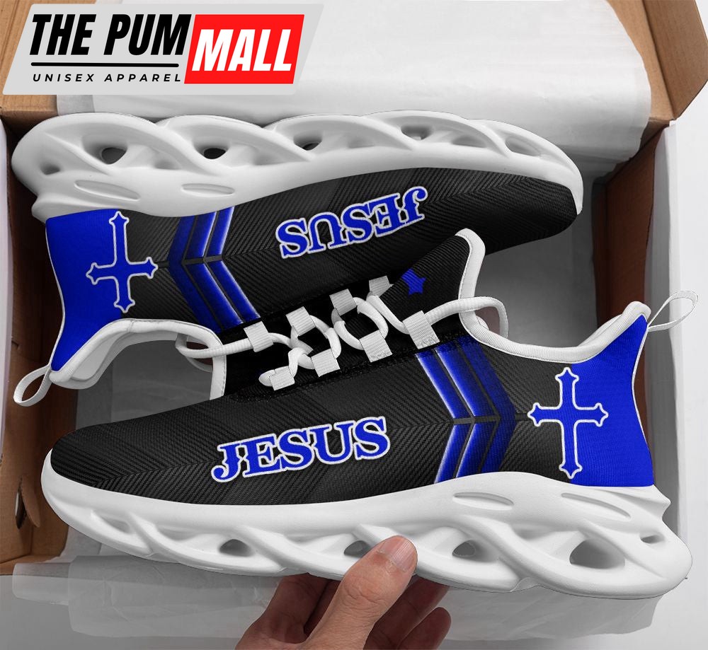 Jesus Running Sneakers Blue 2 Max Soul Shoes For Men And Women